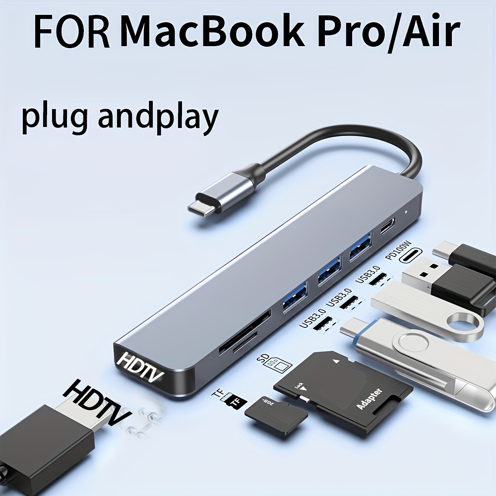 Usb Hub 7 Port - 7 in 1 USB C Hub