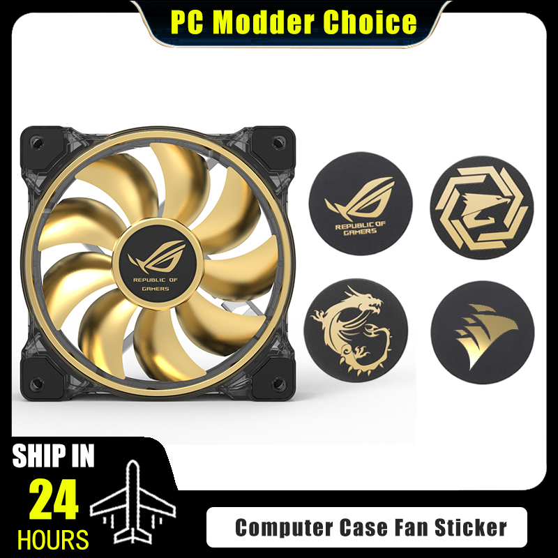 Tech Accessories Pc - Computer Case Fan Logo Sticker, ROG