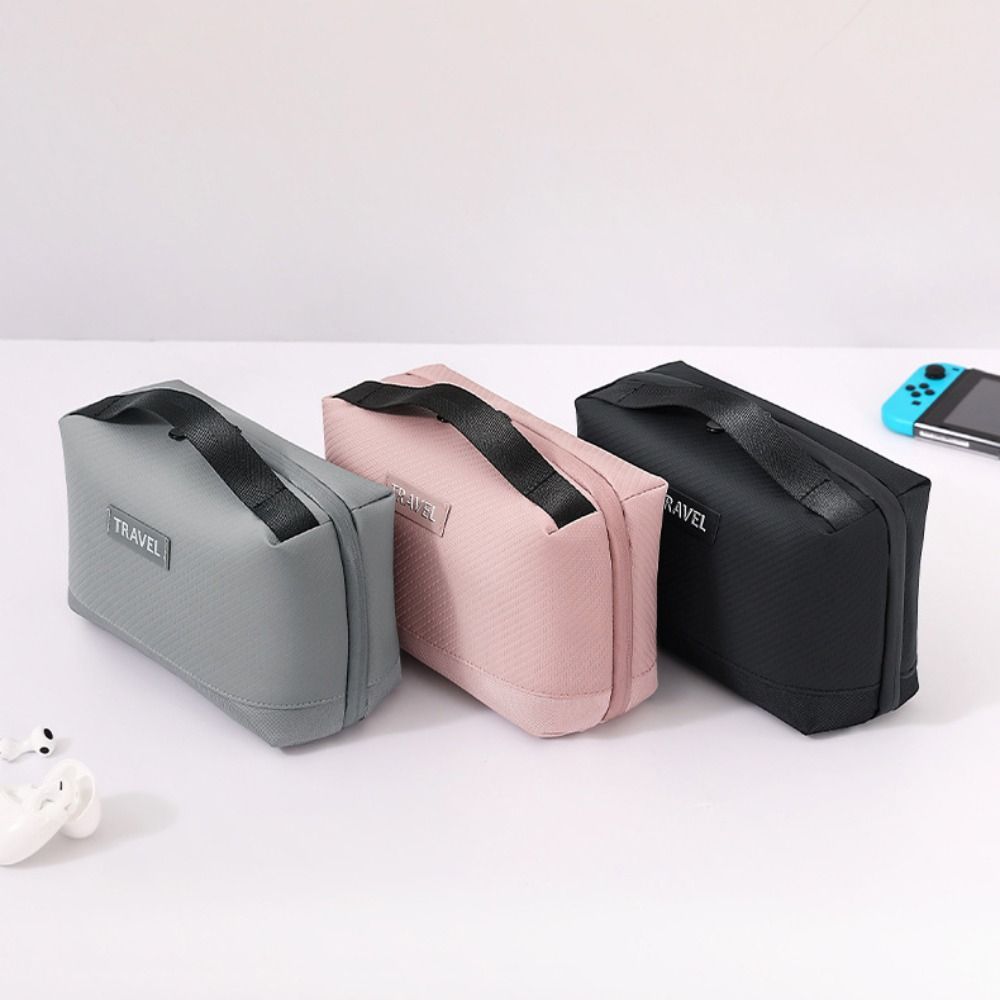 Tech Accessories Travel Organizer Pouch - Waterproof Storage Bag Travel Accessories PU