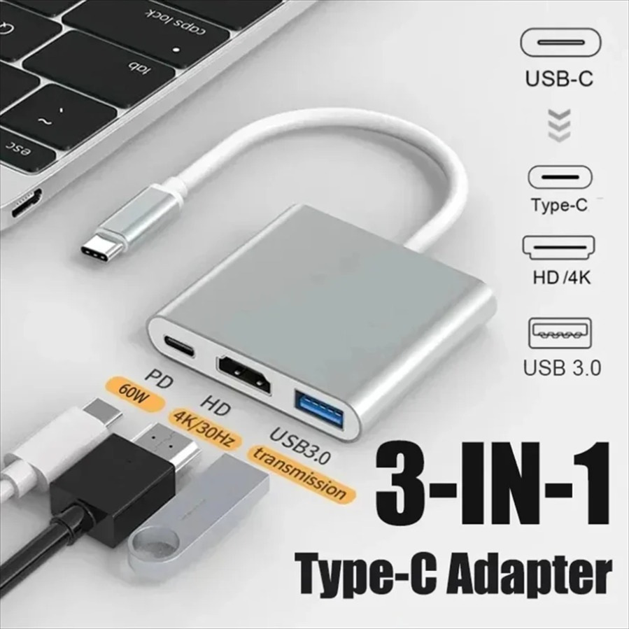 3-in-1 USB 3.0 Hub USB-C to HD - Usb Hub 7 Port review and price