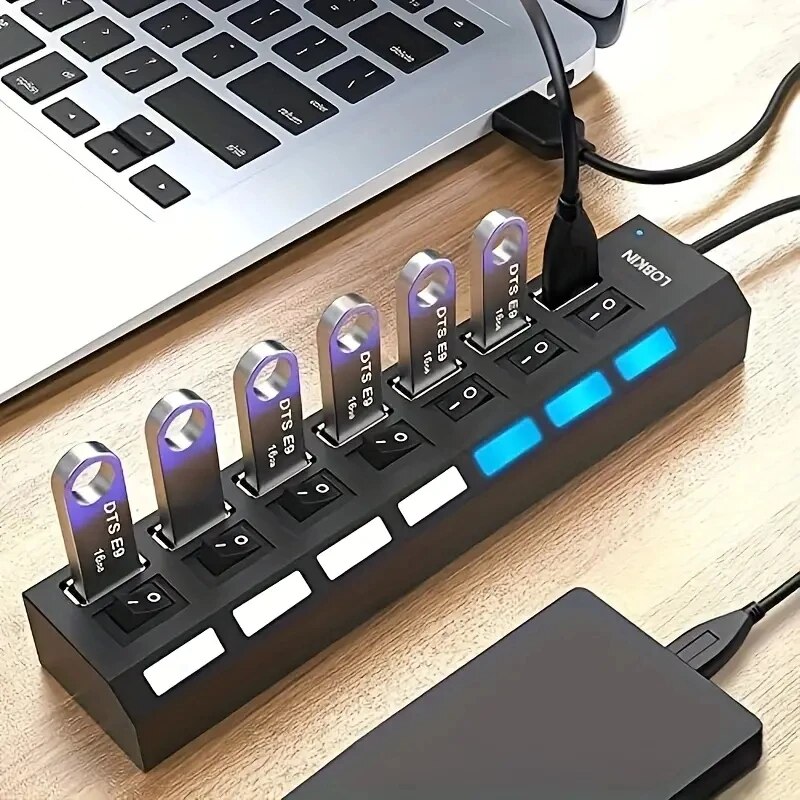 High Speed 4/7 Ports USB HUB 2 - Usb Hub 7 Port review and price