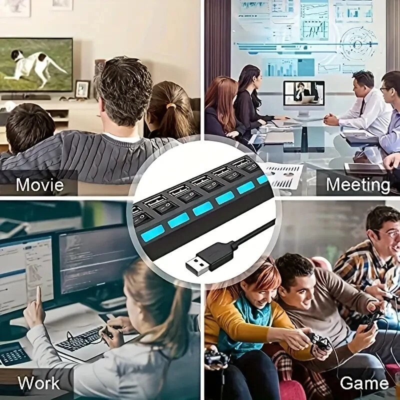 High Speed 4/7 Ports USB HUB 2 - Usb Hub 7 Port review and price