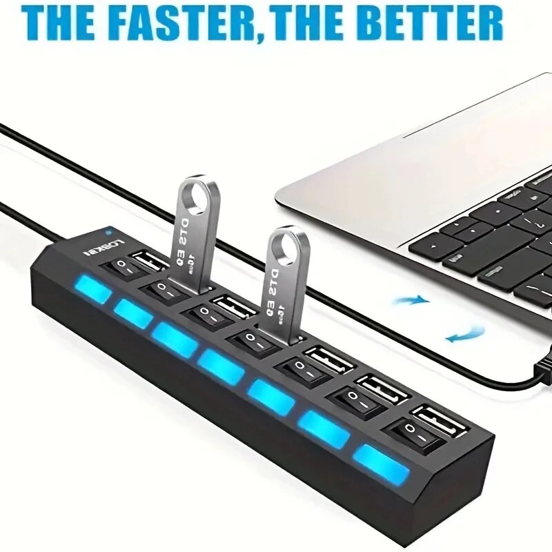 High Speed 4/7 Ports USB HUB 2 - Usb Hub 7 Port review and price