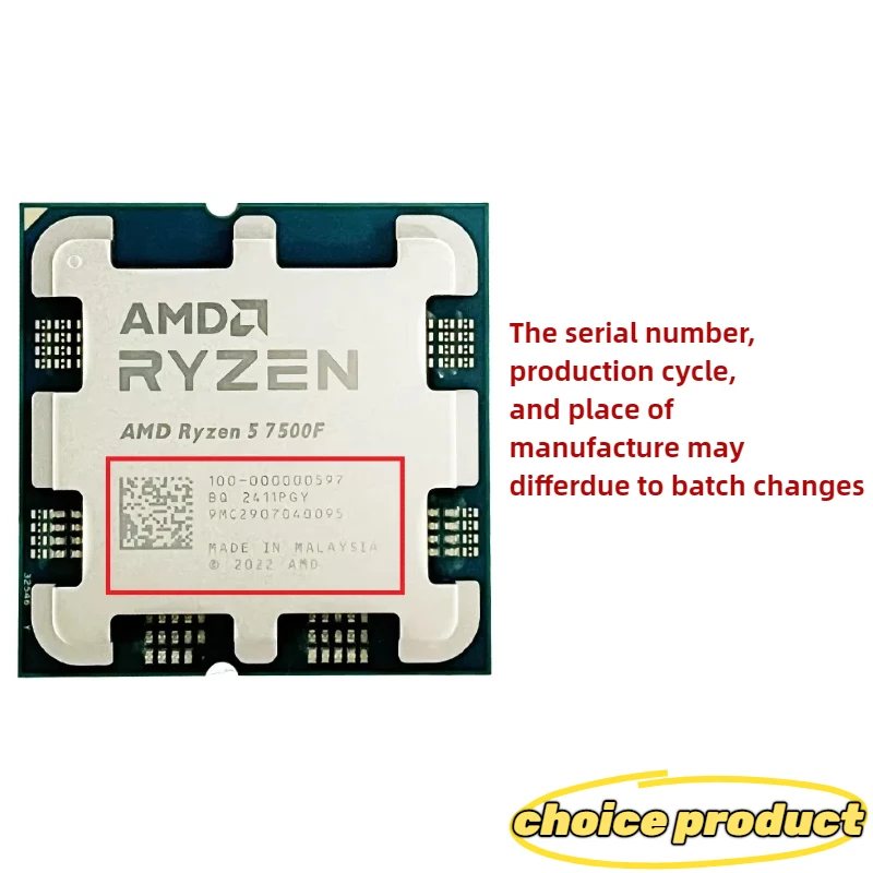 AMD Ryzen 5 7500F 3.7GHz 6 Cor - Amd Cpu Ryzen 5 review and price