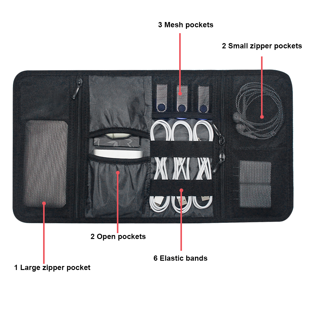 Tech Organizer Bag Cable Stora - Tech Accessories Travel Organizer Pouch review and price