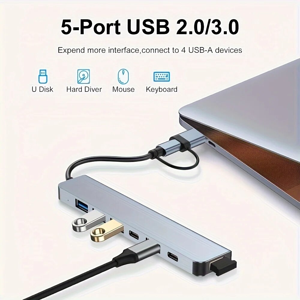 7 In 1 USB C Extender Adapter  - Usb Hub 7 Port review and price