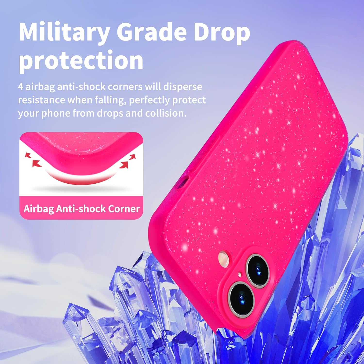 Hot Pink Rose Glitter Case For - Tech Accessories Iphone review and price