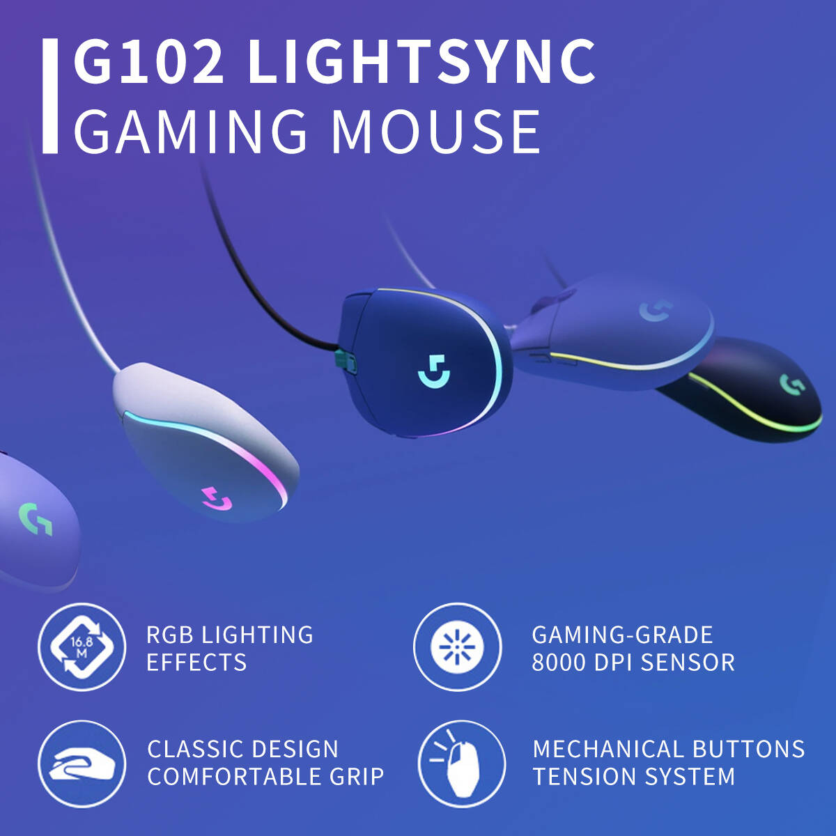 Logitech G203 Mouse, Wired USB - Logitech Mouse G203 review and price