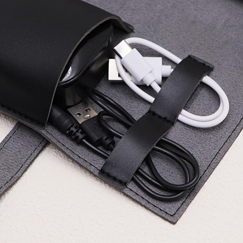 1PC PU Leather Multi-Compartme - Tech Accessories Travel Organizer Pouch review and price