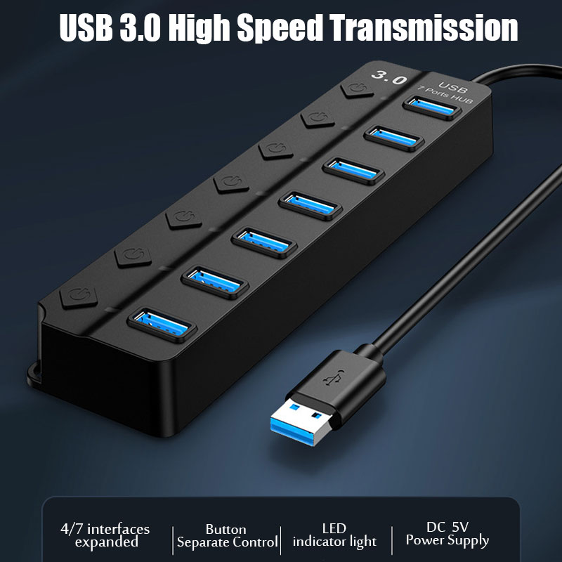USB 3.0 Power Adapter 4/7 Port - Usb Hub 7 Port review and price