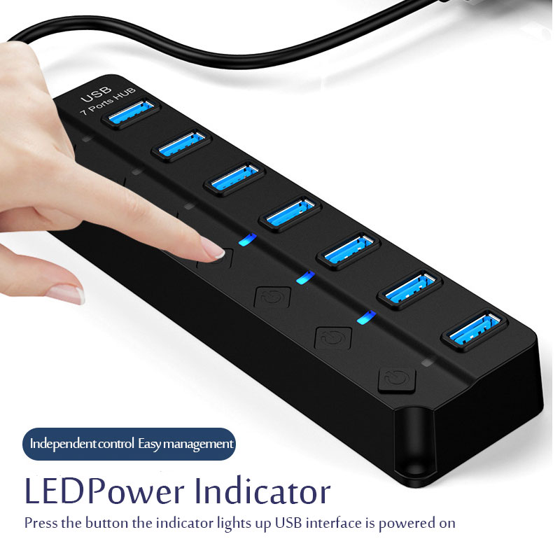 USB 3.0 Power Adapter 4/7 Port - Usb Hub 7 Port review and price