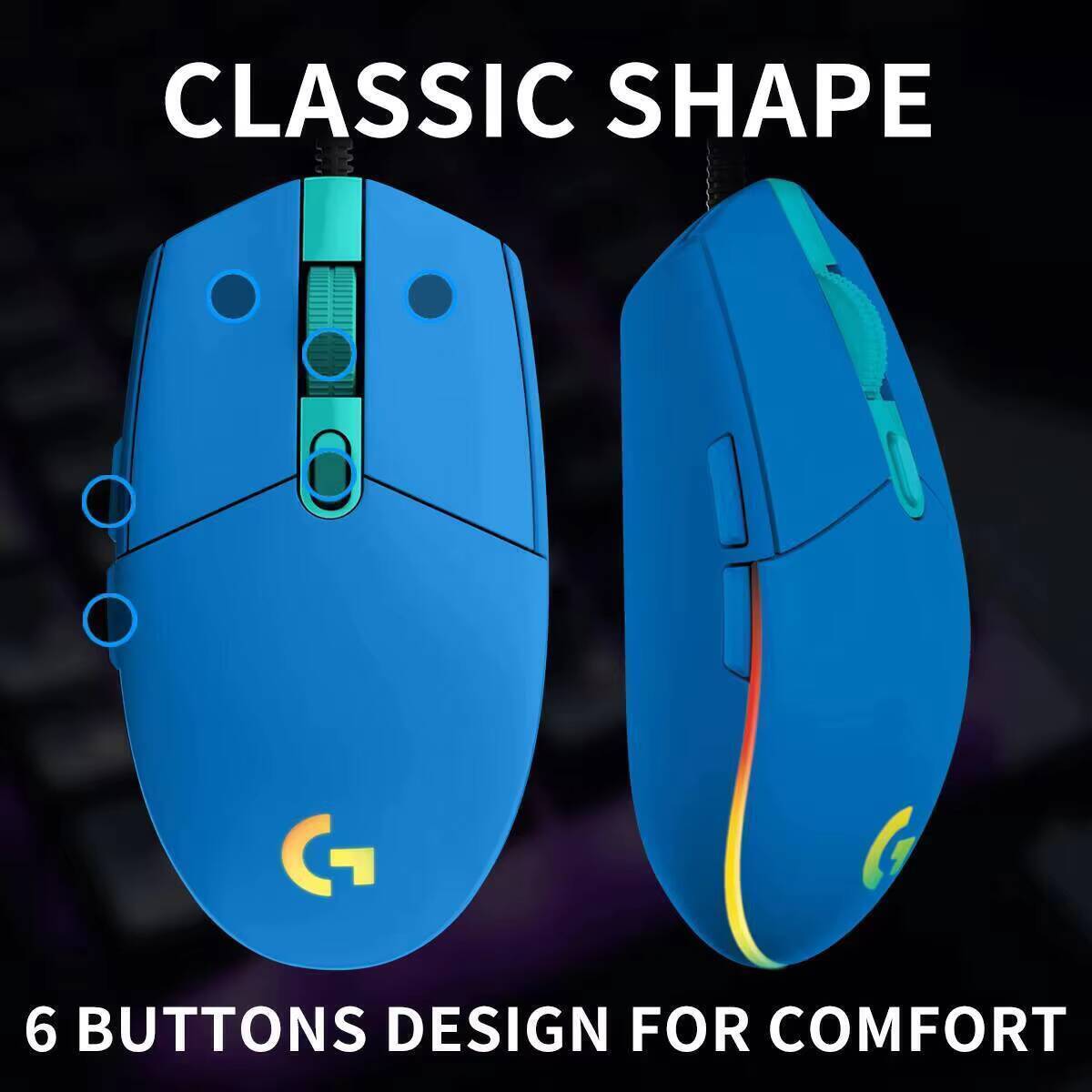 Logitech G203 Prodigy Wired Ga - Logitech Mouse G203 review and price
