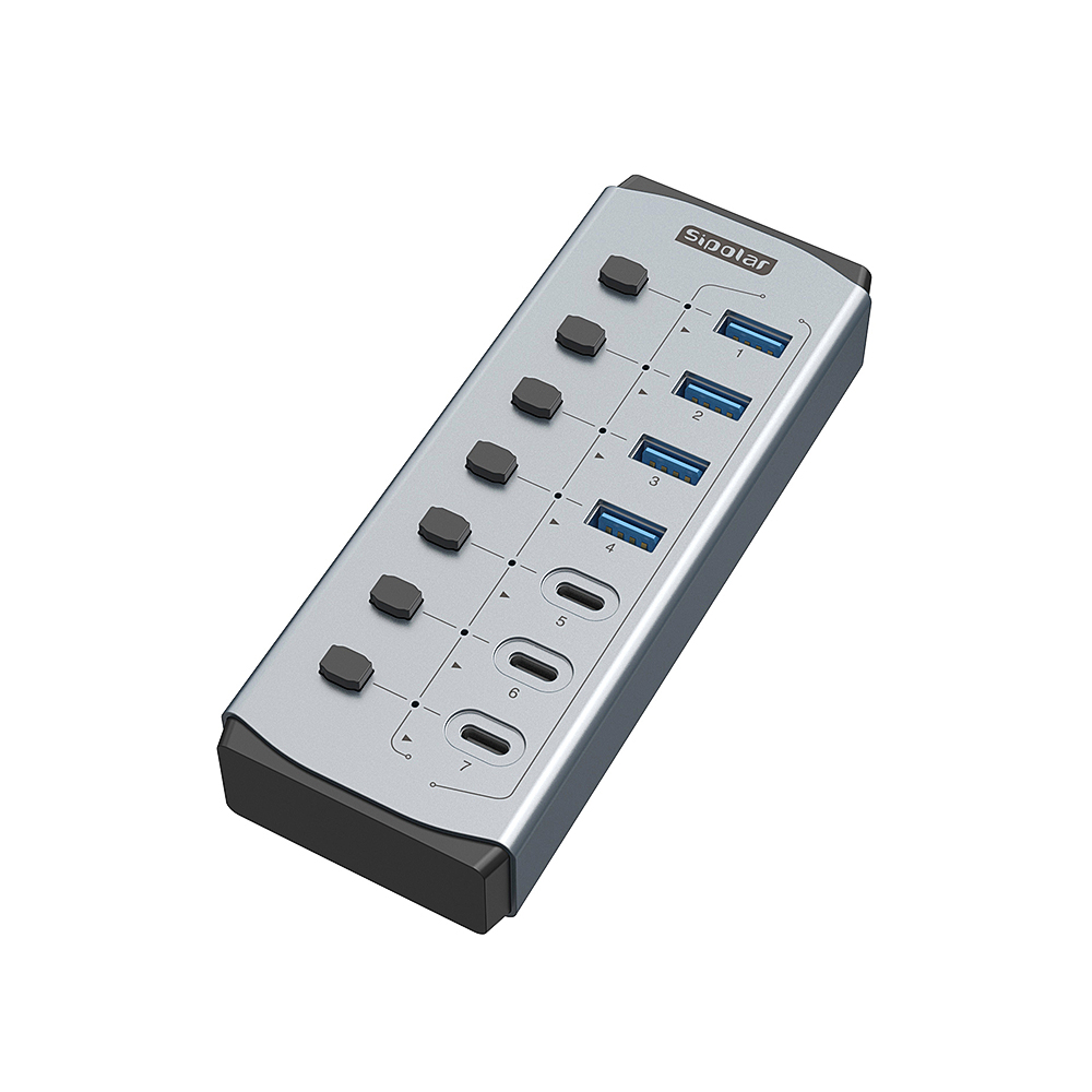 Sipolar USB Hub with BC1.2     - Usb Hub 7 Port review and price