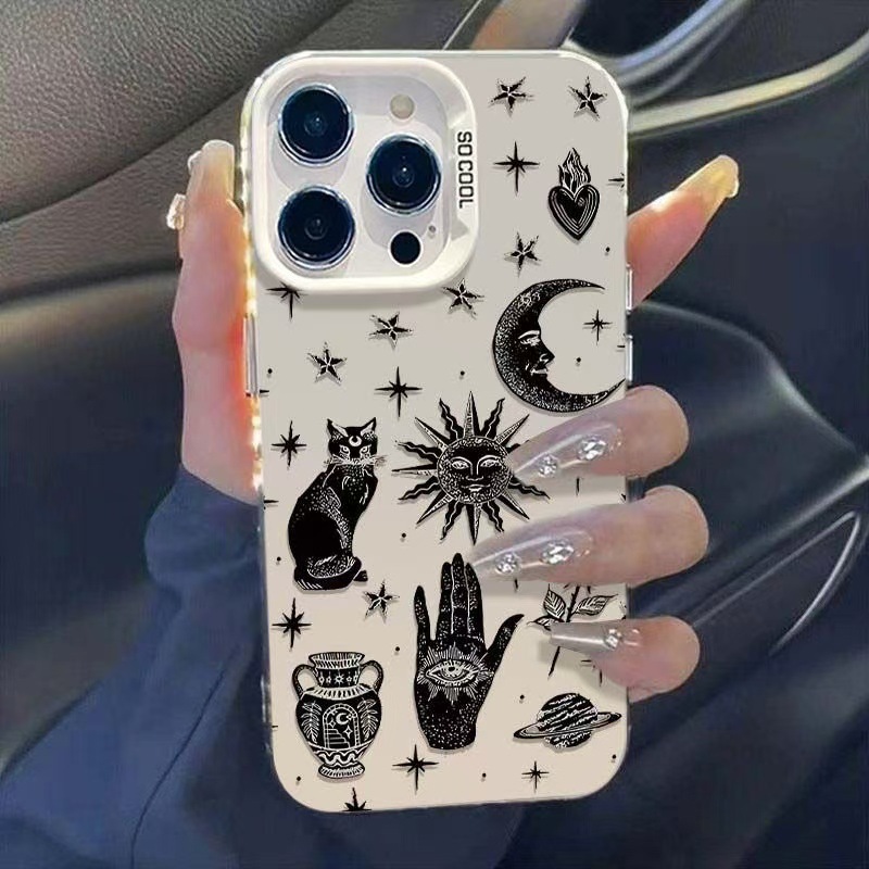 Sun Moon Cat Luxury Phone Case - Tech Accessories Iphone review and price