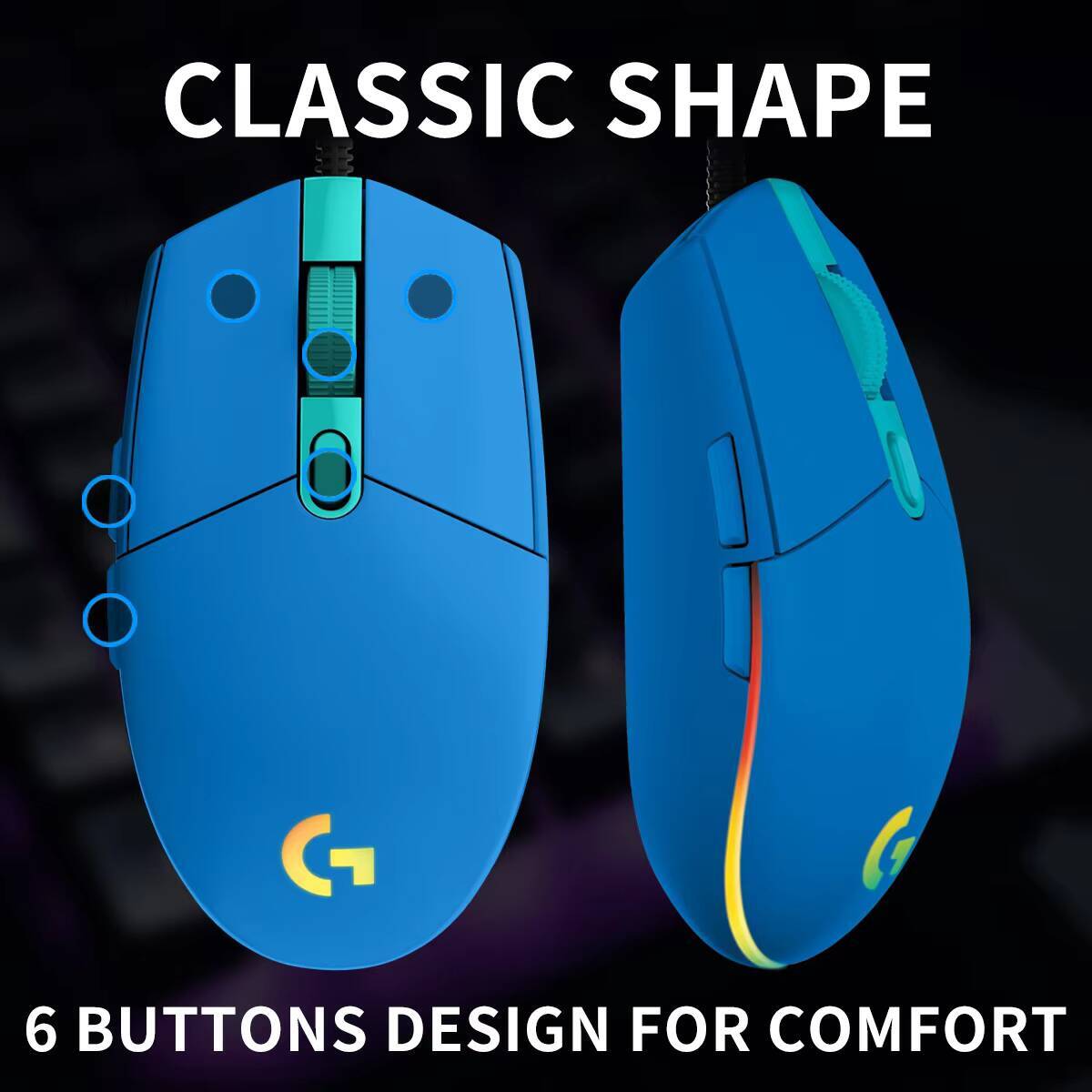 Logitech G203 Gaming Mouse LIG - Logitech Mouse G203 review and price