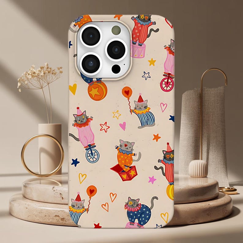Circus Cat IPhone Case Kitten  - Tech Accessories Iphone review and price
