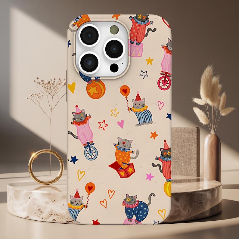 Circus Cat IPhone Case Kitten  - Tech Accessories Iphone review and price