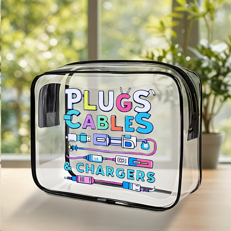 1pc Large Clear Cable Organize - Tech Accessories Travel Organizer Pouch review and price