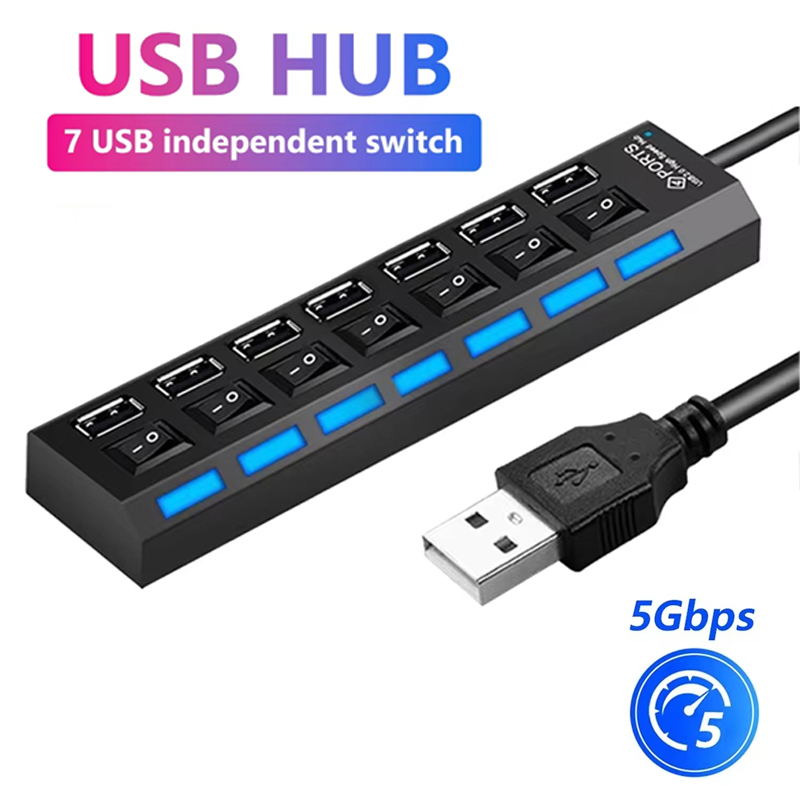 7 Port USB 2.0 Hub Splitter Fo - Usb Hub 7 Port review and price