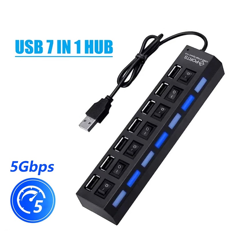 USB 2.0 Hub USB High Speed Spl - Usb Hub 7 Port review and price