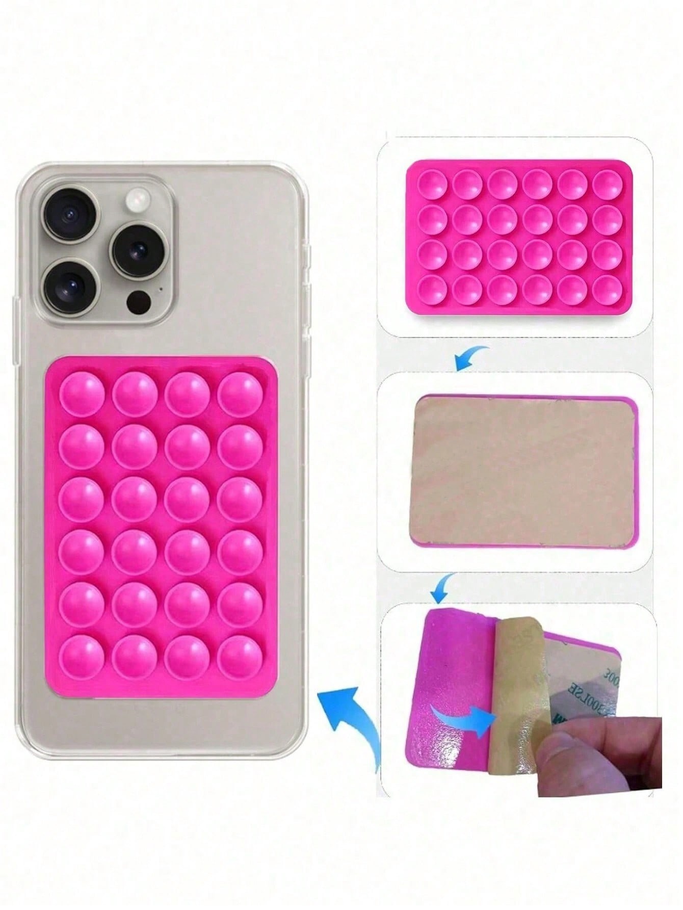 Silicone Suction Cup Square Ph - Tech Accessories Iphone review and price